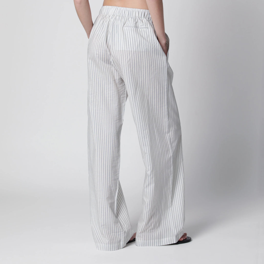 Róhe - Silk striped pajama trousers