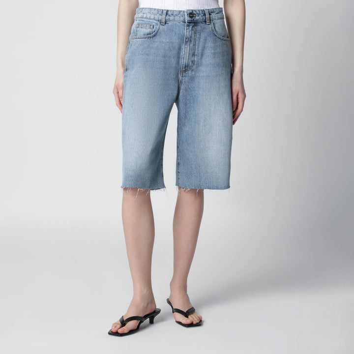 Róhe - Classic blue denim bermuda shorts