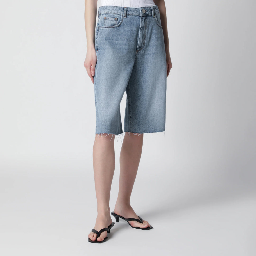 Róhe - Classic blue denim bermuda shorts