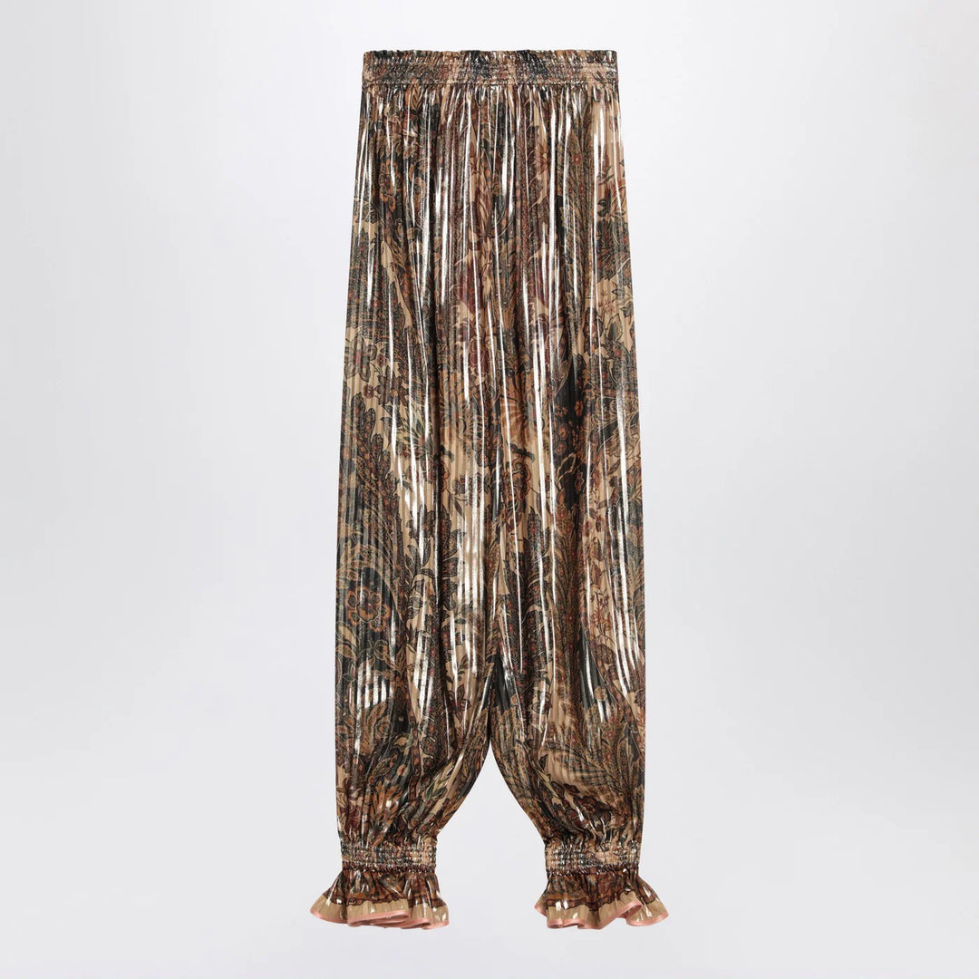 Valentino - Pleated silk-blend trousers
