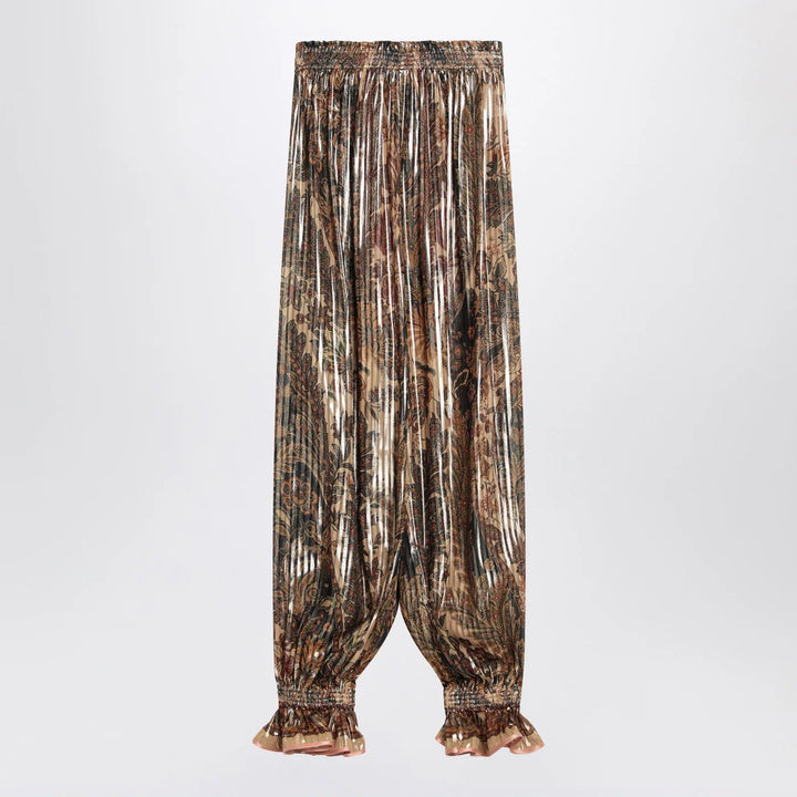 Valentino - Pleated silk-blend trousers