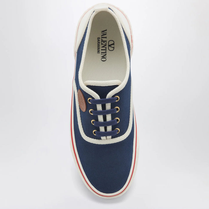 Valentino Garavani - Sneakers Nojoke in blue and white canvas