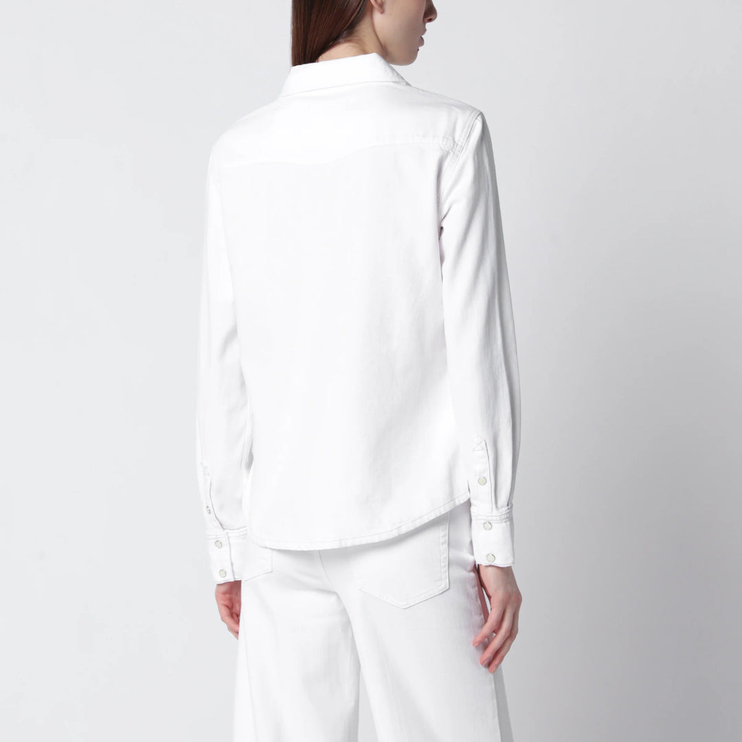 Frame - White rigid denim shirt