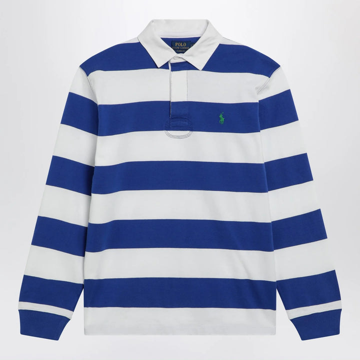 Polo Ralph Lauren - White/blue striped Classic Fit polo shirt