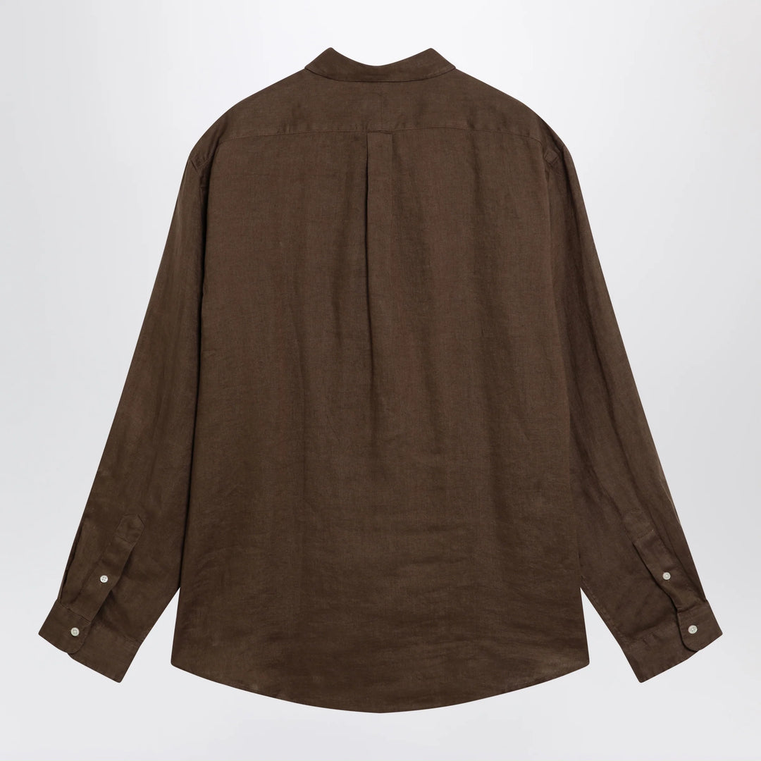 Polo Ralph Lauren - Custom-Fit linen shirt in hazelnut color