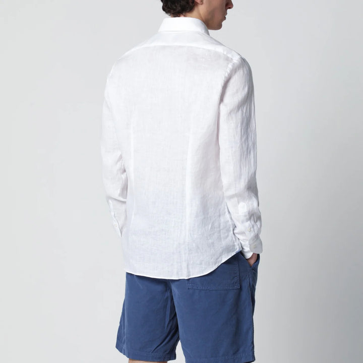 XACUS - Tailor Fit linen shirt white