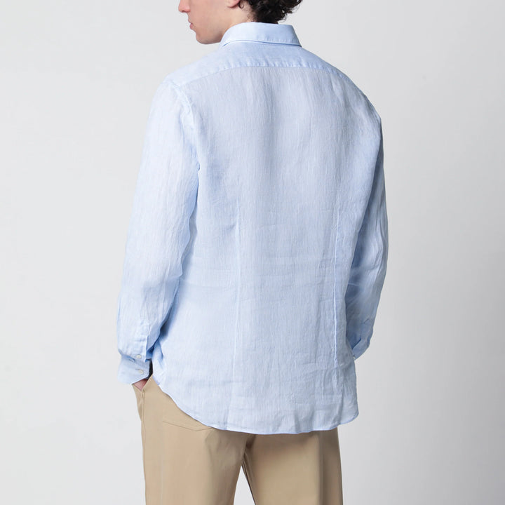 XACUS - Light blue Tailor Fit linen shirt