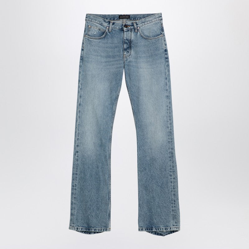 Balenciaga - Light blue jeans with distressed hem - 28