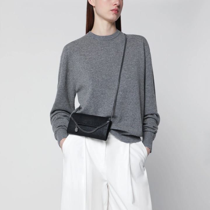 Stella McCartney - Falabella black crossbody wallet
