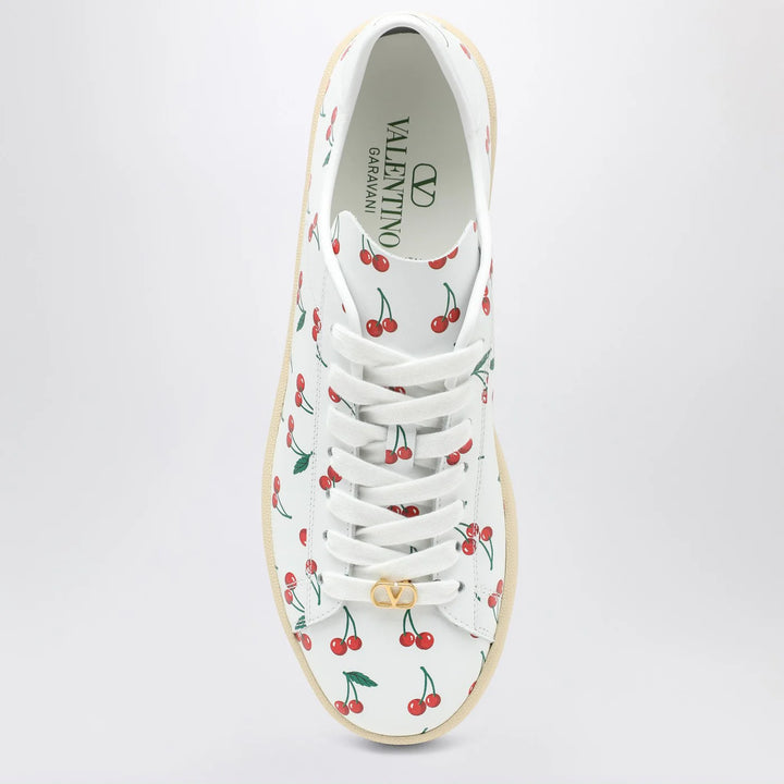 Valentino Garavani - Royco Sneakers white with Cherryfic pattern