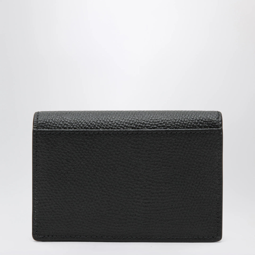 Valentino Garavani - VLogo bifold card wallet in black leather
