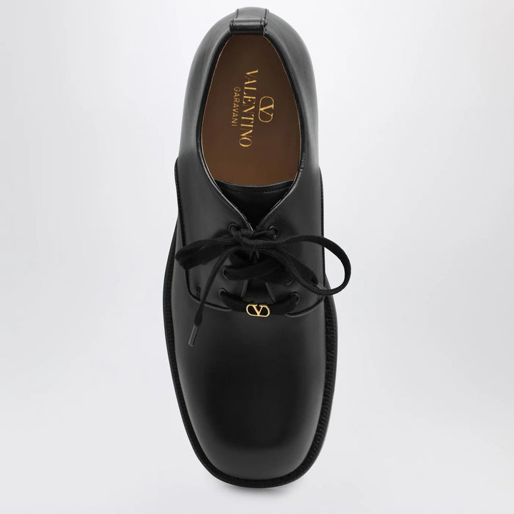 Valentino Garavani - Black leather strap with Vlogo plaque
