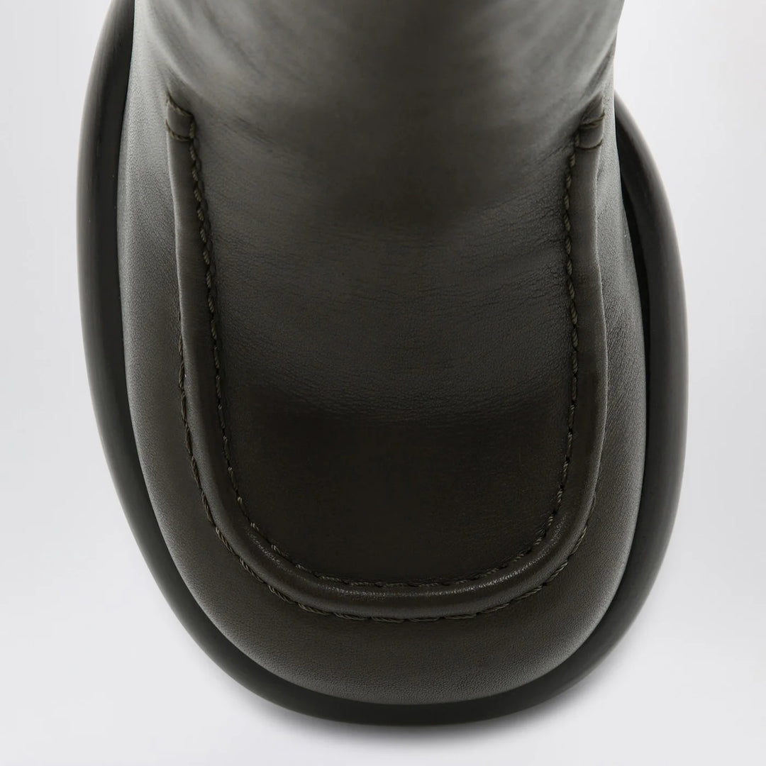 Burberry - Chelsea Wedge boot in dark green leather