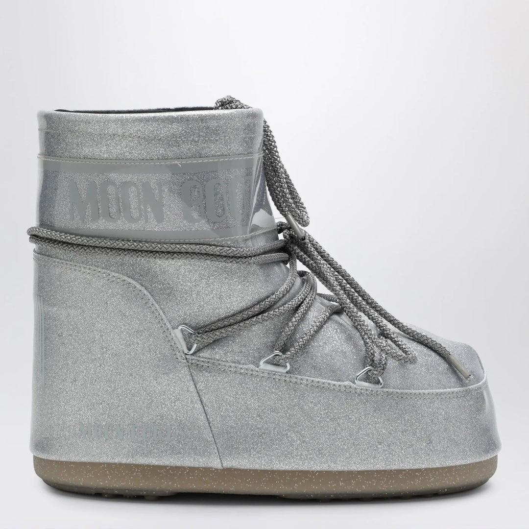 Moon Boot - Silver Icon Low boots with glitter
