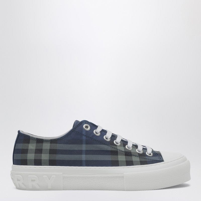 Shoes Burberry - Blue Check cotton sneakers - 43 IT Brand