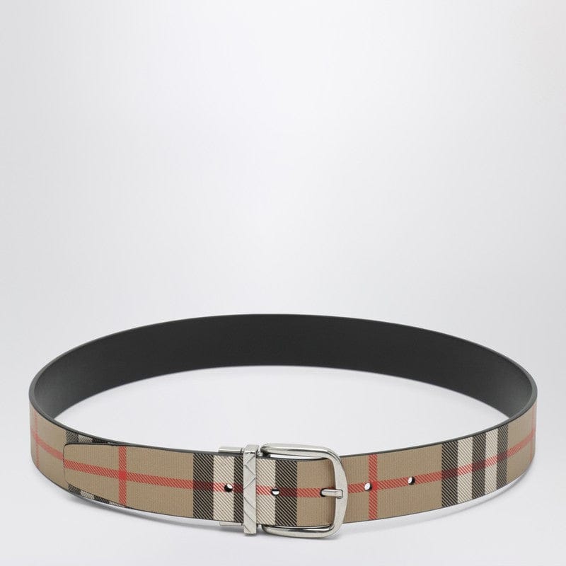 Belts Burberry - Reversible belt with Check buckle - 110 EU Brand