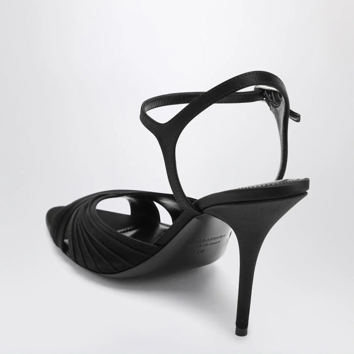 Balenciaga - Black Dynastie satin sandals
