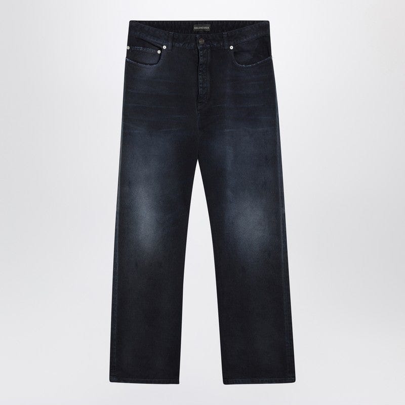 Pants Balenciaga - Wide-leg blue washed-effect jeans - 32 Brand
