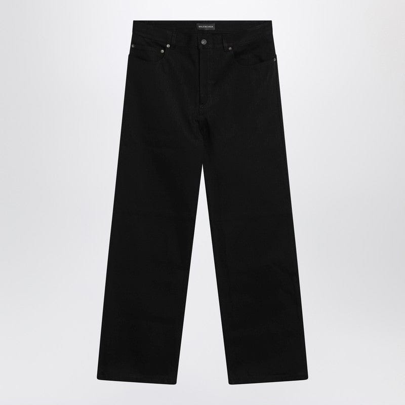 Pants Balenciaga - Black cotton denim trousers - 32 Brand