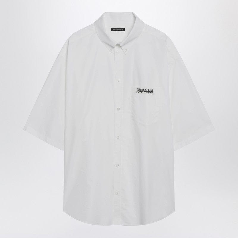 Shirts & Tops Balenciaga - White Masking Tape shirt - 50 IT Brand