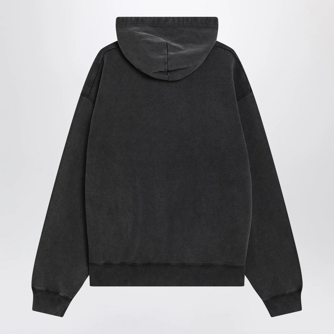 Balenciaga - Black faded Crayon Loop oversize hoodie