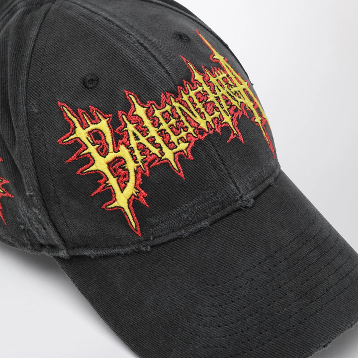 Balenciaga - Sacré Cœur cotton drill baseball cap in faded black