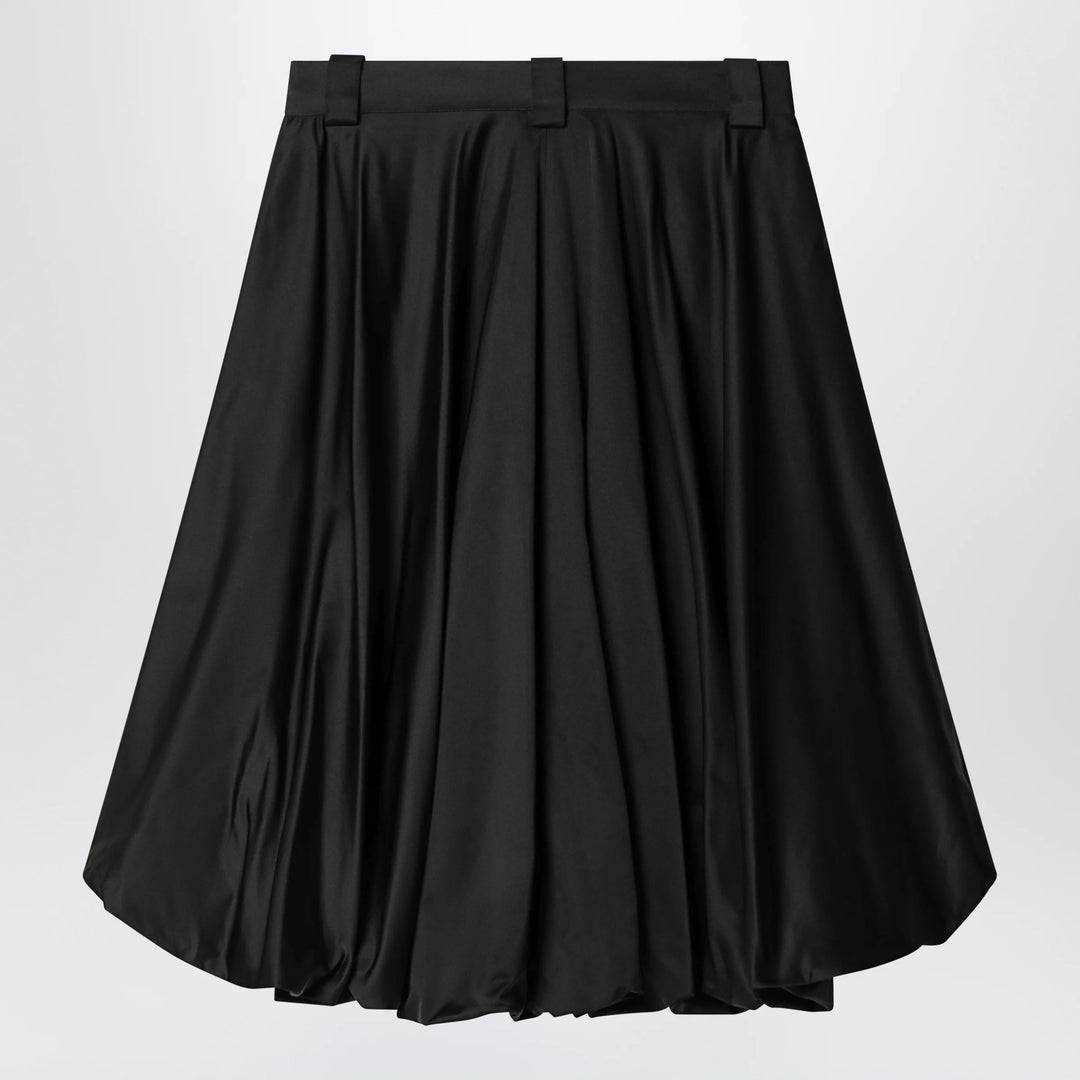 Balenciaga - Black balloon skirt in silk blend