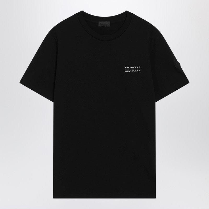 Shirts & Tops Moncler - Black crew-neck T-shirt with logo - M Brand