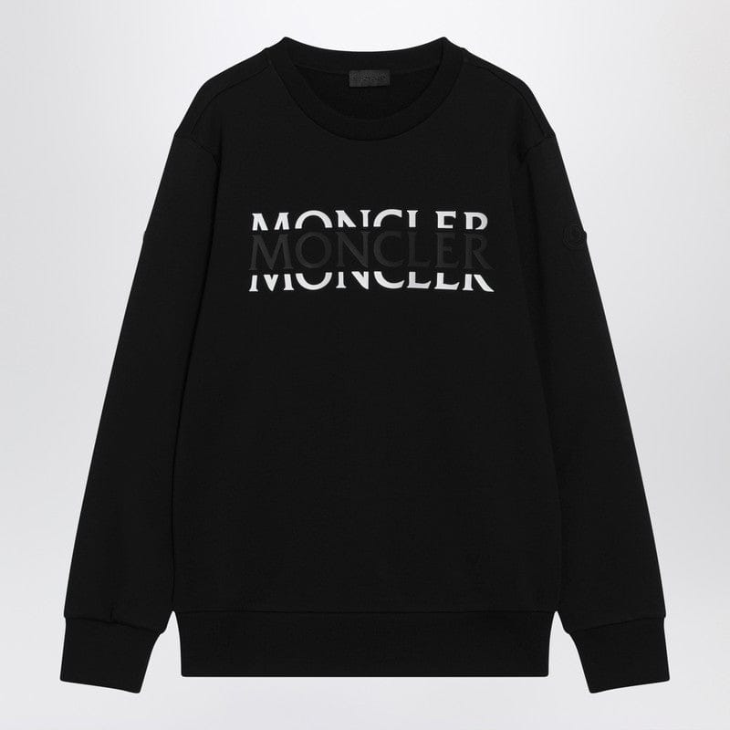Shirts & Tops Moncler - Black crew-neck sweatshirt with logo - S Brand