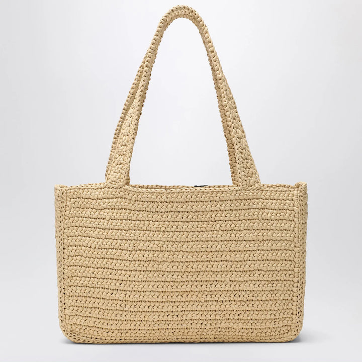 Valentino Garavani - Viva Superstar Crochet medium natural/black bag