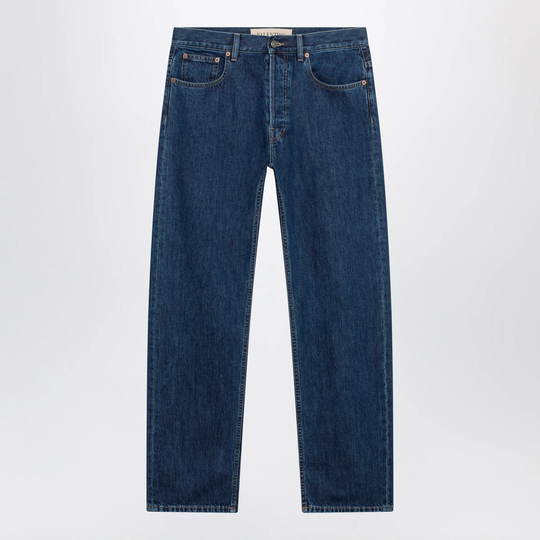 Valentino - Blue jeans with Vlogo detail