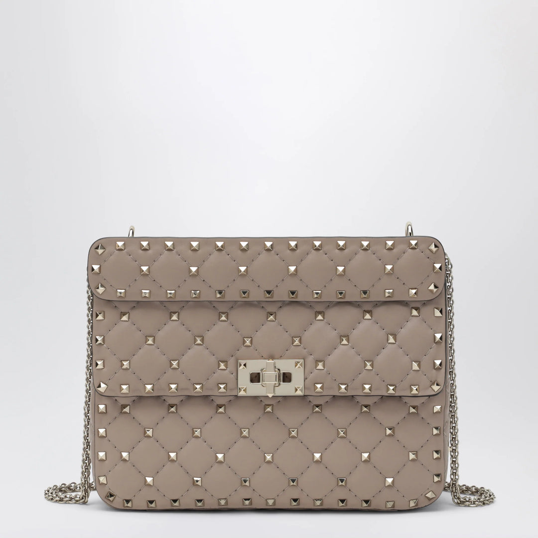 Valentino Garavani - Medium Rockstud Spike bag in powder pink nappa leather