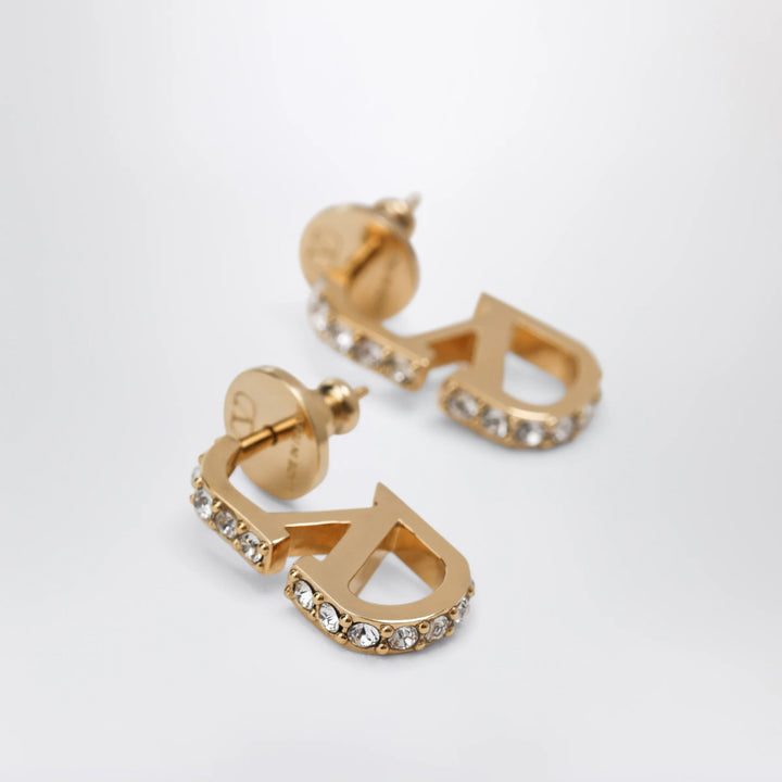 Valentino Garavani - Gold-tone VLogo Signature earrings with crystals