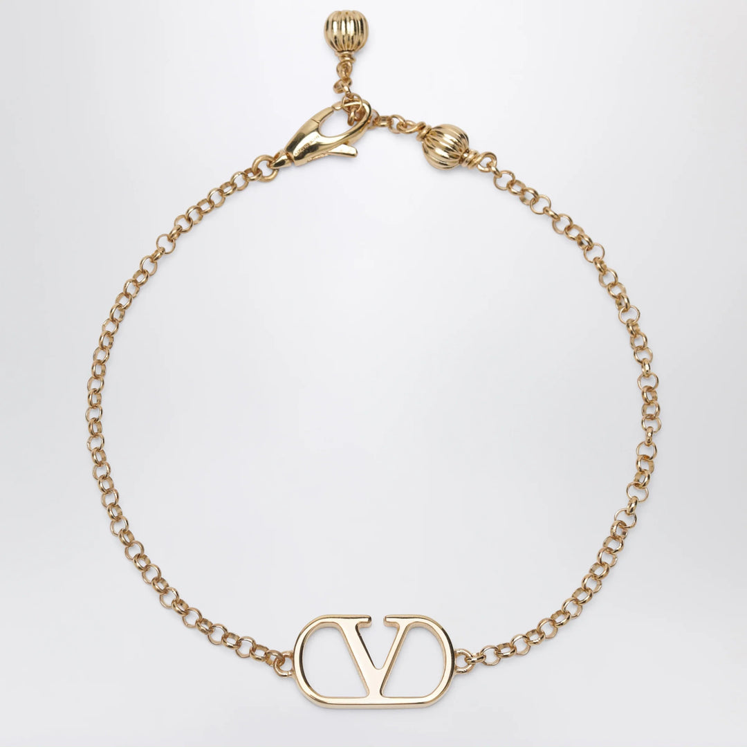 Valentino Garavani - VLogo Signature bracelet in gold-tone brass