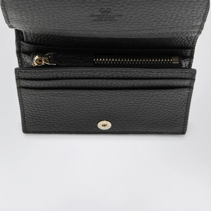 Valentino Garavani - Black Rockstud leather wallet