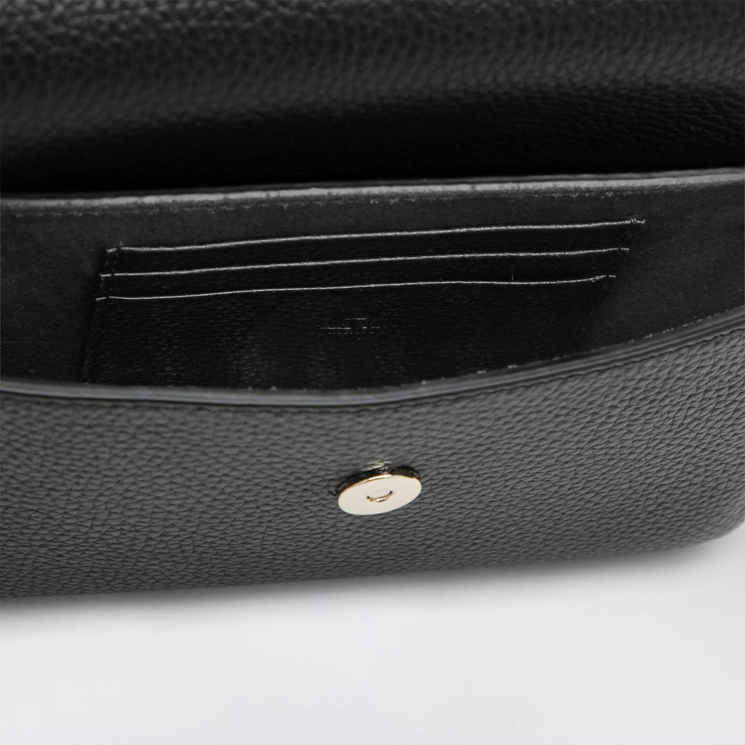 Valentino Garavani - Rockstud pouch in grained calfskin leather, black