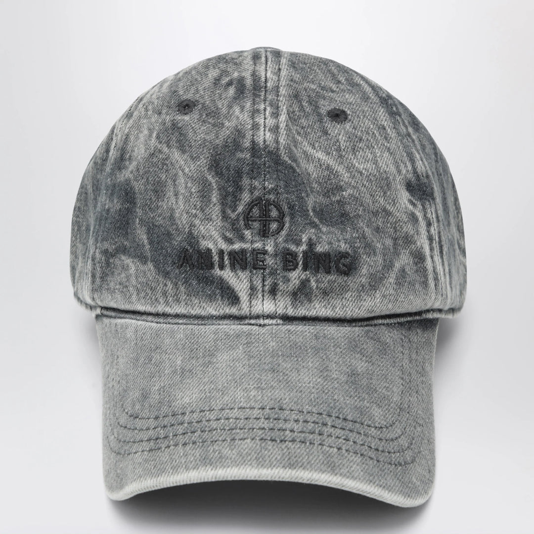 ANINE BING - Jeremy baseball cap in washed-effect grey
