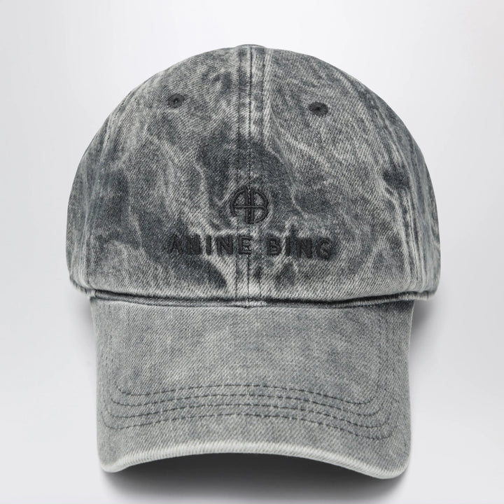 ANINE BING - Jeremy baseball cap in washed-effect grey
