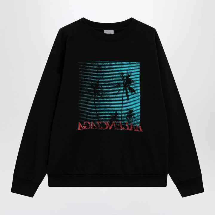 Balenciaga - Black sweatshirt with logo print