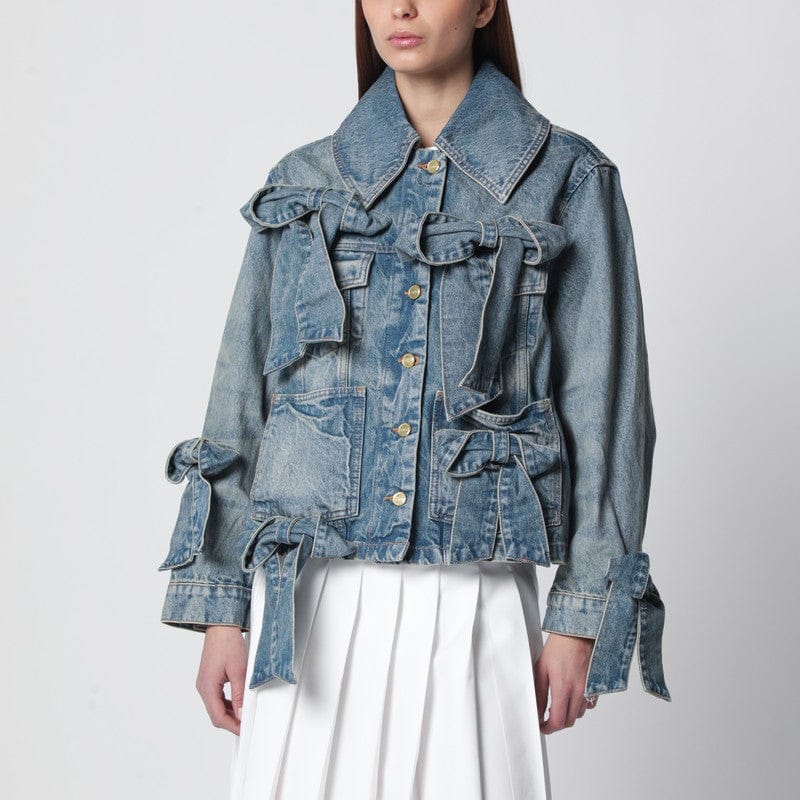Coats & Jackets GANNI - Denim jacket with bows - 34 FR Brand