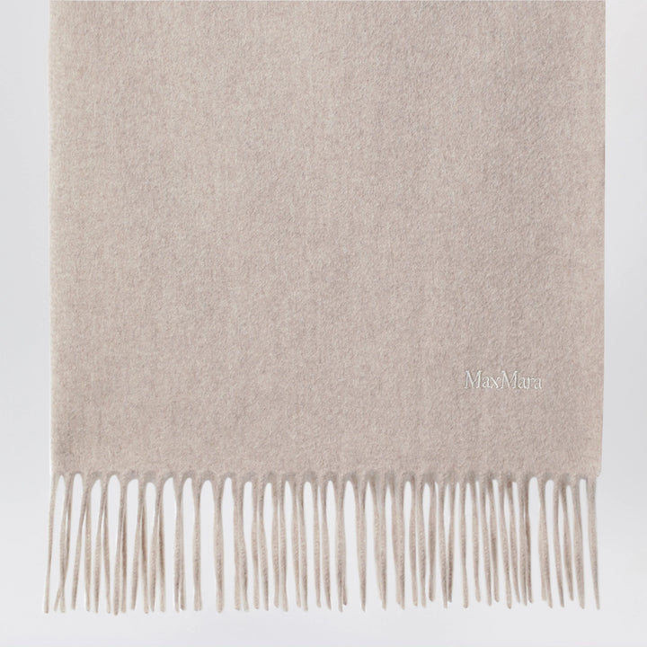 Max Mara - Sand-colored cashmere scarf