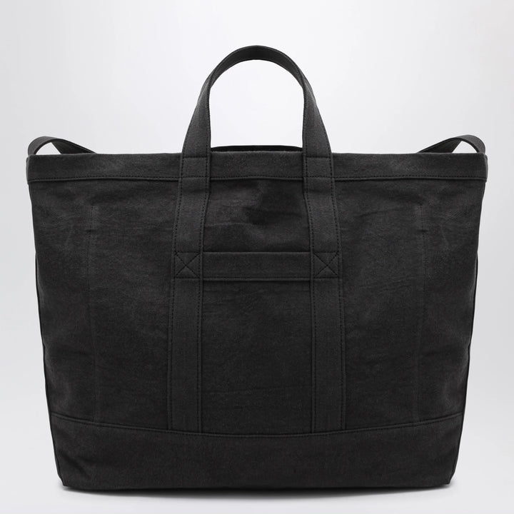 Tekla - Beach bag in black cotton