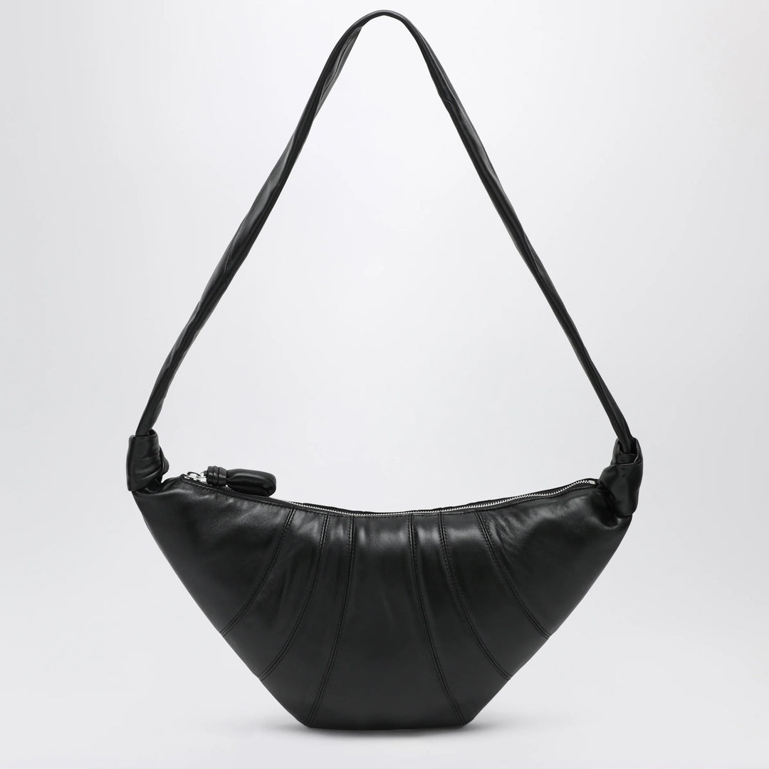 LEMAIRE - Medium Croissant bag in black leather