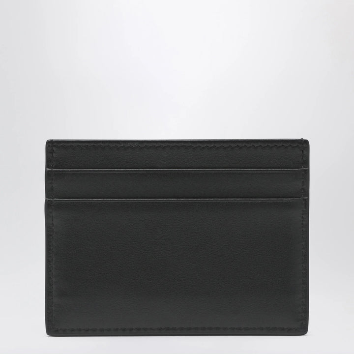Dolce&amp;Gabbana - Black leather card holder with DG logo