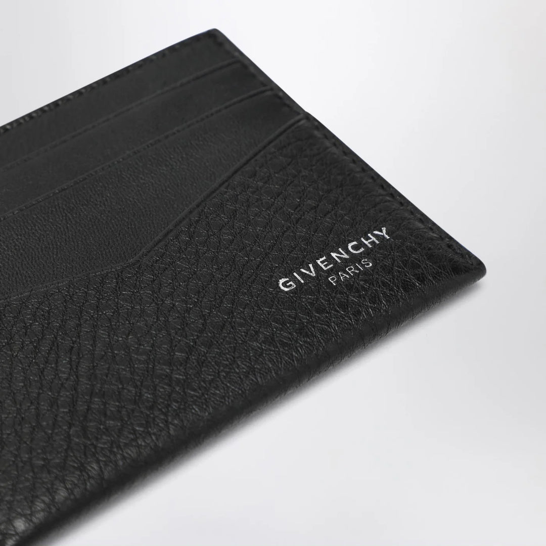 Givenchy - Black smooth leather card holder