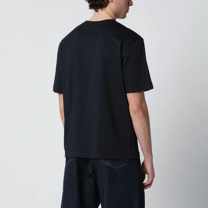 STUDIO NICHOLSON - Bric T-shirt blue regular fit