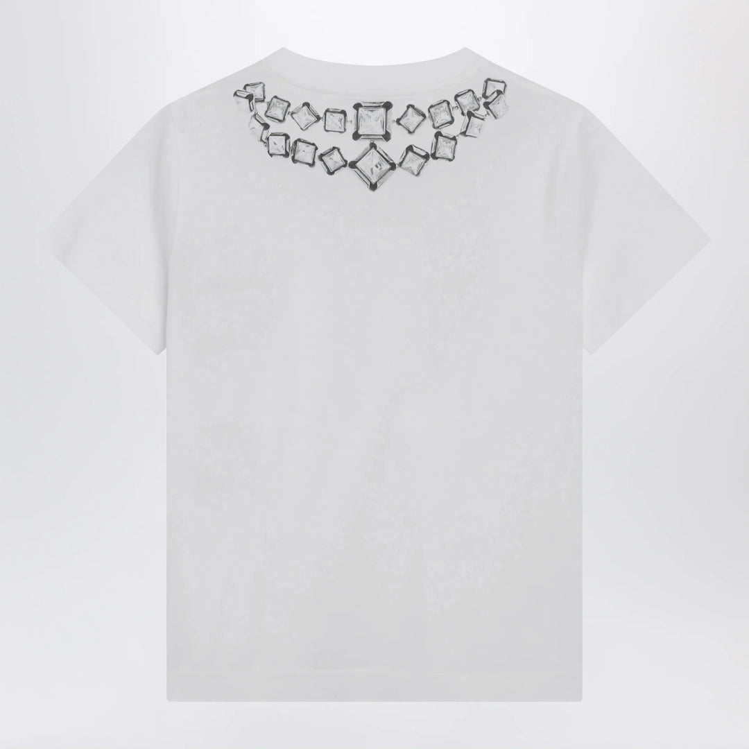 Givenchy - Deconstructed Crystals cotton T-shirt in white