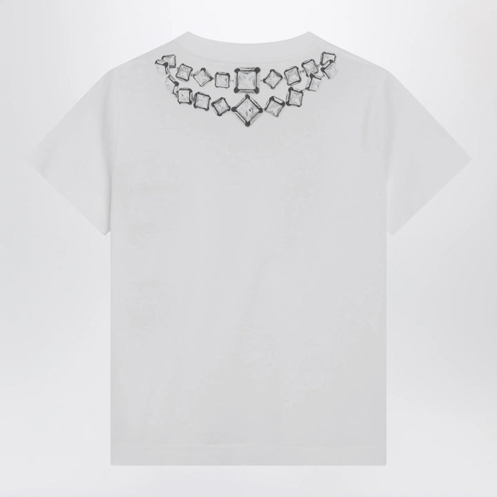 Givenchy - Deconstructed Crystals cotton T-shirt in white