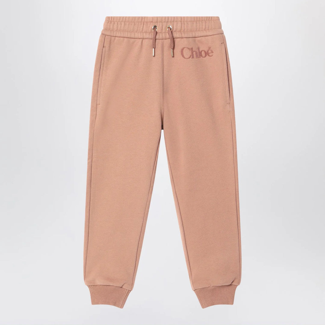 Chloé - Antique pink joggers with logo