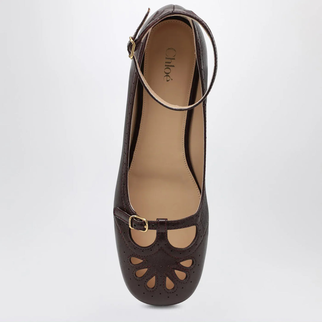 Chloé - Burnt Purple Misty ballerinas